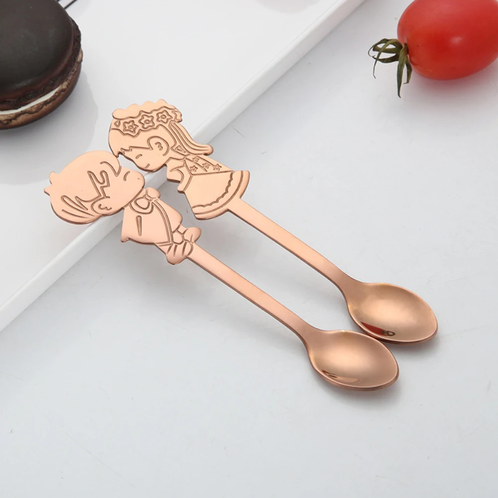 2 шт./компл. Нержавеющая сталь пара десертная кофейная ложка для мороженого