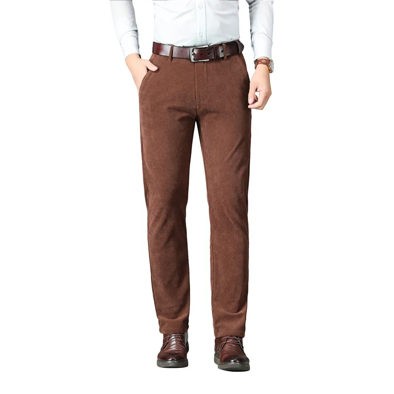 Мужские повседневные вельветовые брюки темно-синие прямые размеры 28-40 на все