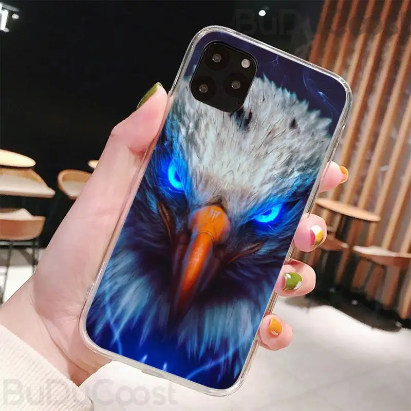 animal eagle phone case for iphone 8 7 6 6s plus x 5s se 2020 xr 11 pro xs max 12 12mini free global shipping
