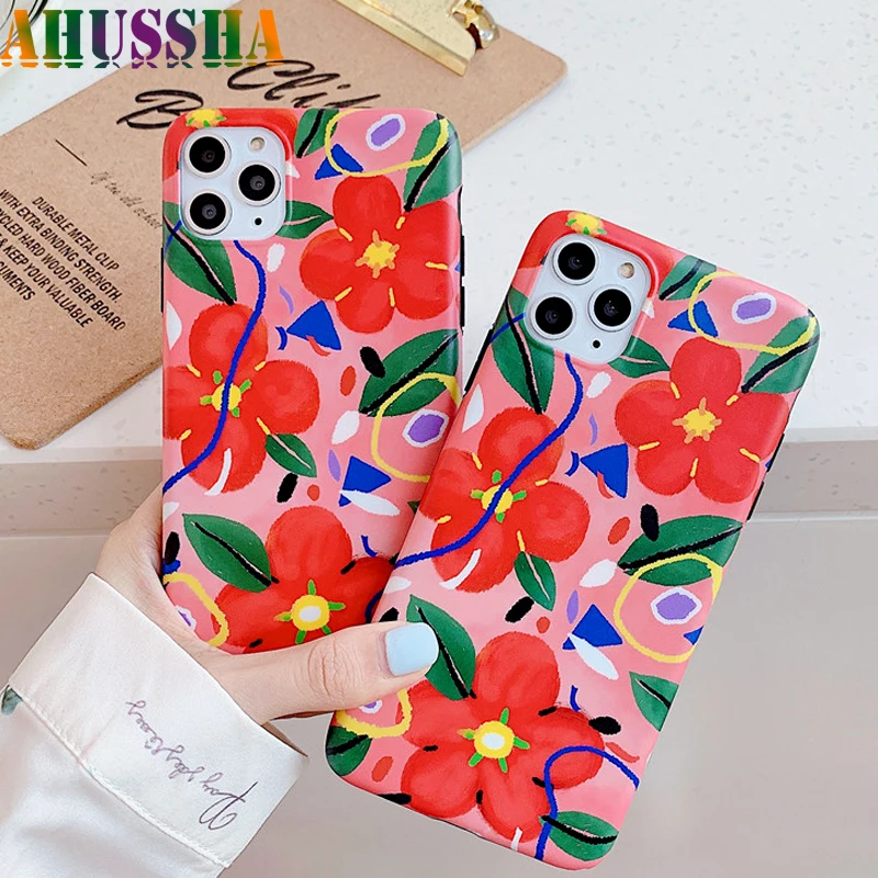 Чехол с цветами для Iphone 11 Pro Max чехол X XS XR 6 6S 7 8 Plus задняя крышка мягкие силиконовые