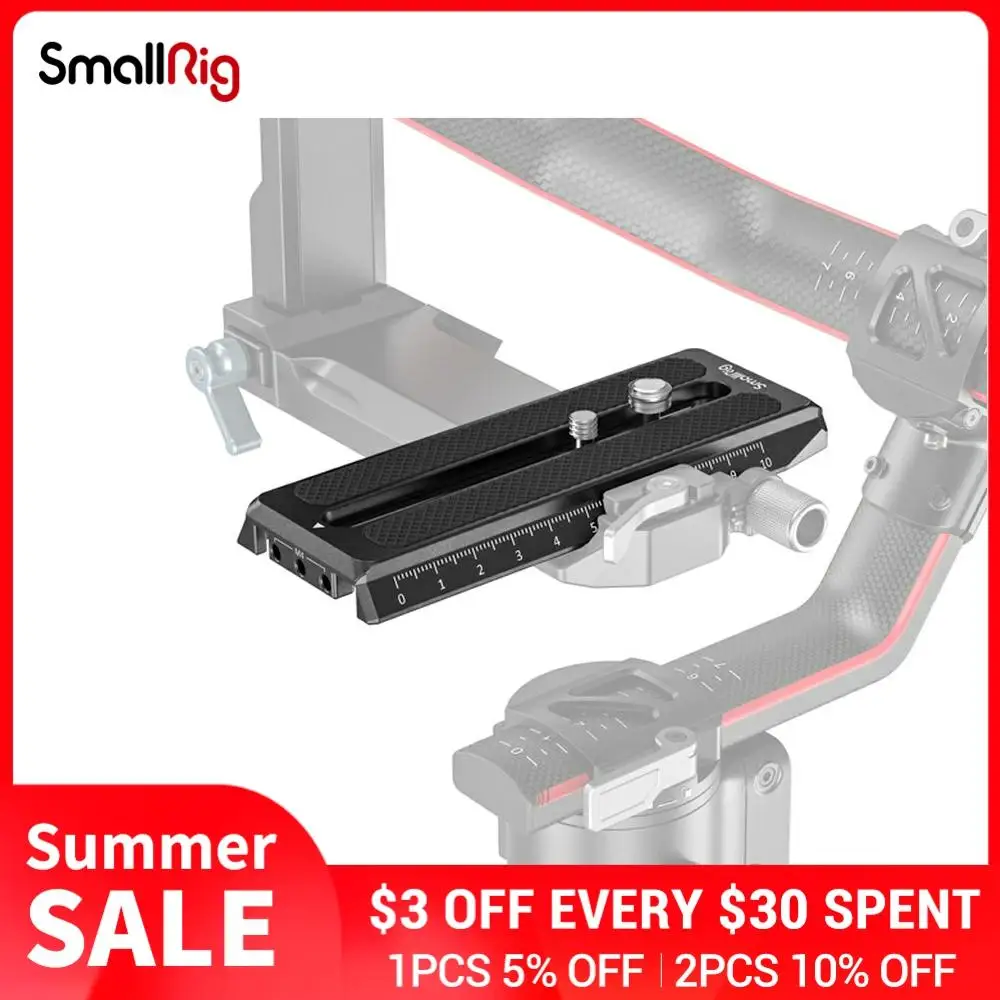 SmallRig Manfrotto БЫСТРОРАЗЪЕМНАЯ пластина для DJI RS 2/RSC 2/Ronin S Gimbal 3158B|Моноподы| |