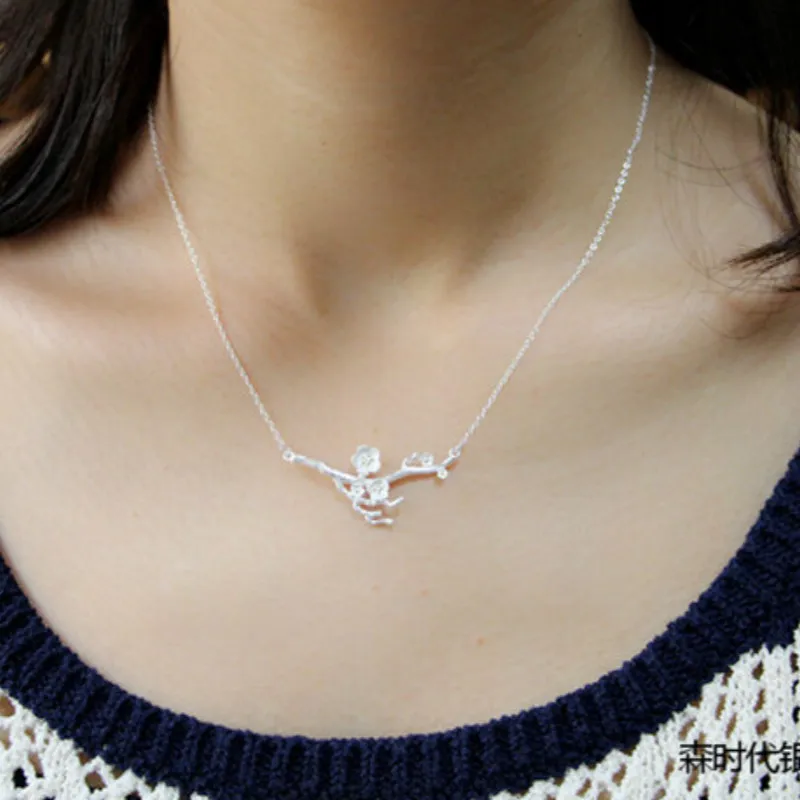 Ожерелье женское из серебра 925 пробы с цветком вишни | Украшения и аксессуары