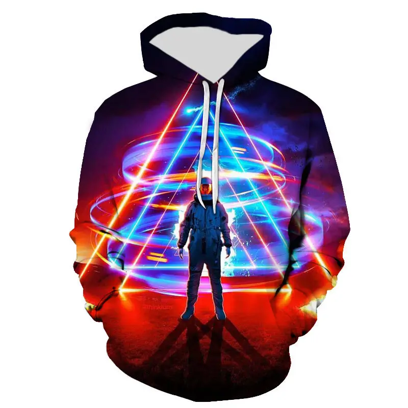 Уличная одежда для мальчиков и девочек детские толстовки с 3D принтом вселенной