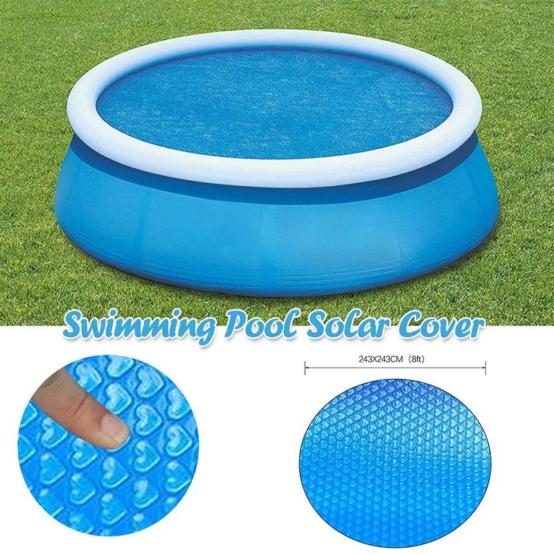 

Solar Cover, Suitable for 8 Feet Diameter, Easy Setting and Frame, Swimming Pool Circular Swimming Pool Cover,