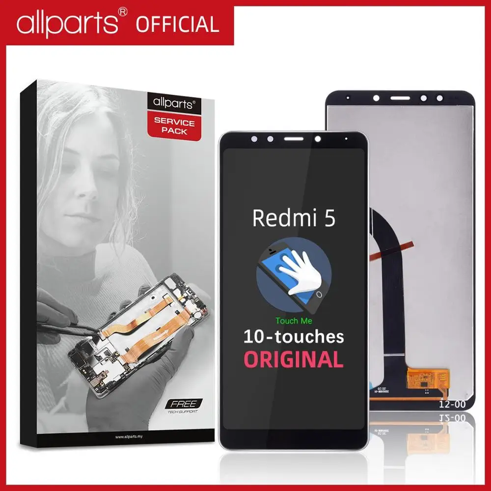 Дисплей для Xiaomi Redmi 5 MDG1 MDTI MDI1 LCD в сборе с тачскрином Оригинал 5.7'' черный