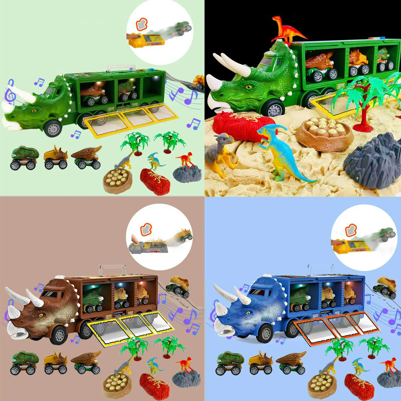 

Car Toy Dinosaurs Transport Car Carrier Truck Toy Plastic Dinosaurs Toys Christmas Gifts for Kids