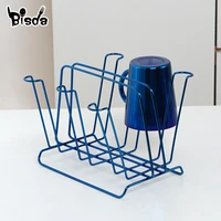 1pcs stainless steel cups stand milk mug rack holder hanging drainer storage drying shelf kitchen accessories