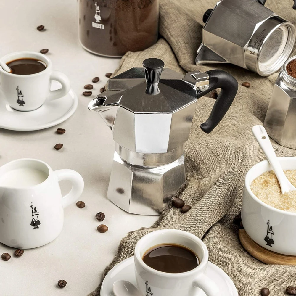

Aluminum Coffee Maker Durable Moka Cafeteira Expresso Percolator Pot Practical Moka Coffee Pot 50/100/150/300/450/600ml