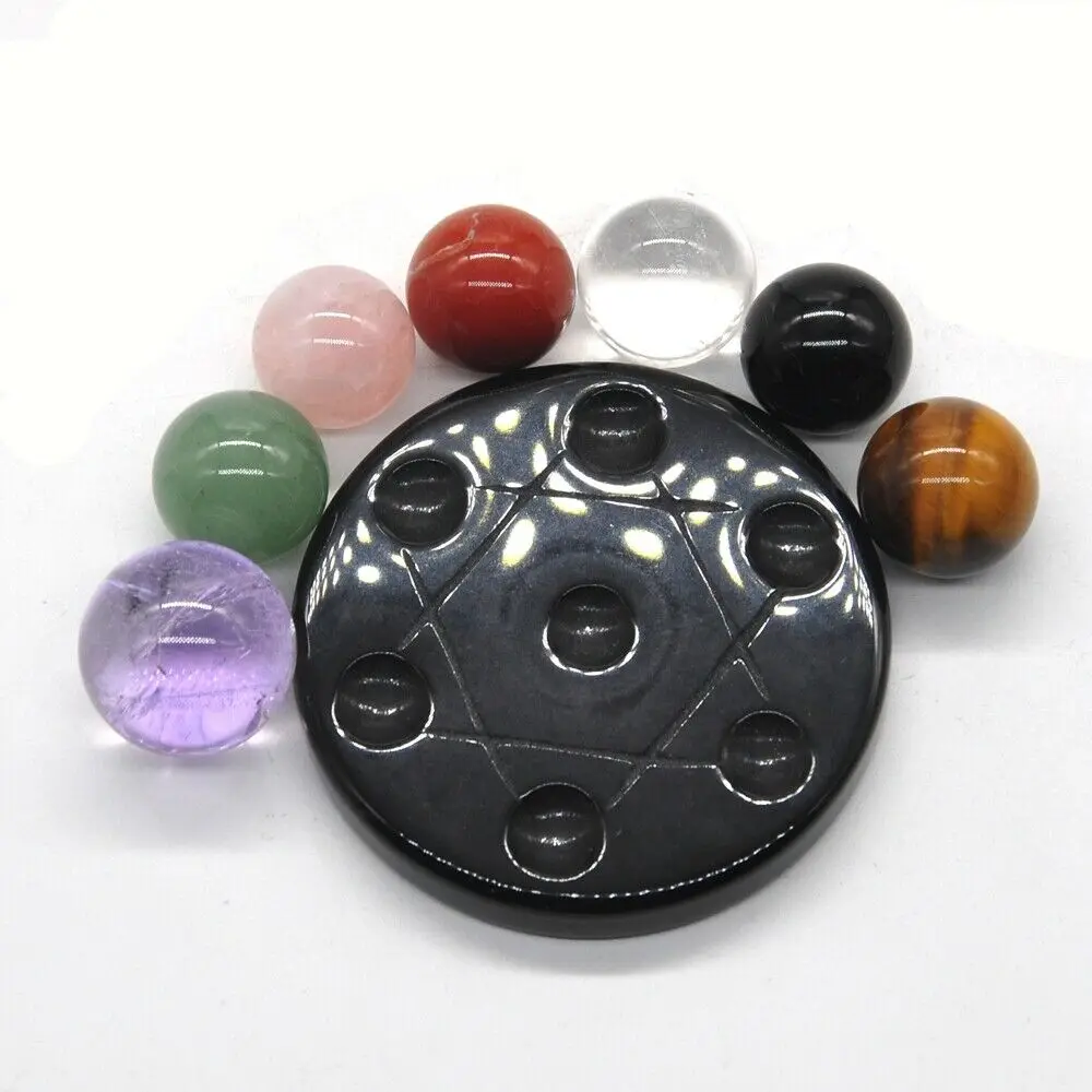 Набор из 7 звездных камней в виде чакр хрустальный шар восстанавливающий войск