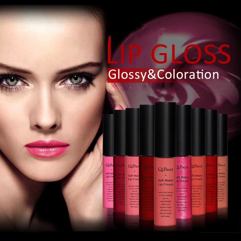 Бренд Qibest матовая нюдовая помада набор пигментов темно красный черный