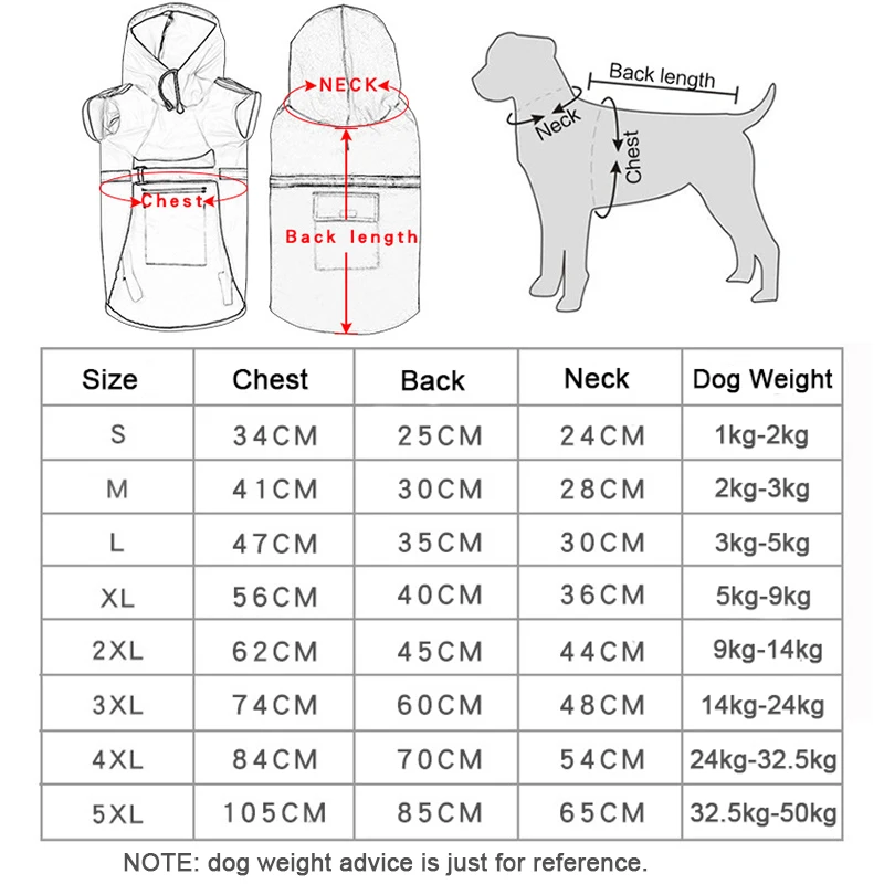 Одежда для собак Cuttie дождевик больших светящиеся Комбинезоны маленьких