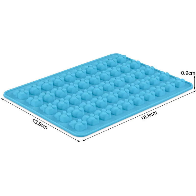 50 полости Gummy медведя силиконовые формы жесткий силиконовая форма для конфет и