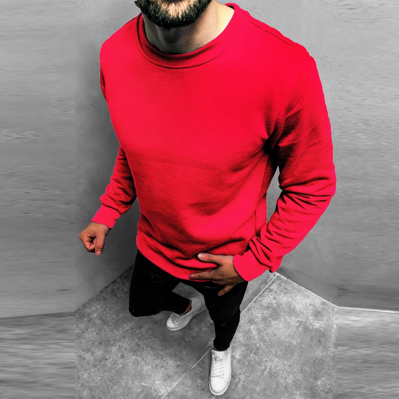 Свитшот SITEWEIE G522 однотонный с капюшоном уличная спортивная повседневная одежда