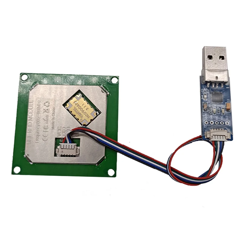 FM-506 Size 50*50mm UHF RFID 865~868MHz or 902-928mhz Integrated 3dBi Double Feed Antenna Label Reader Module With Free SDK |