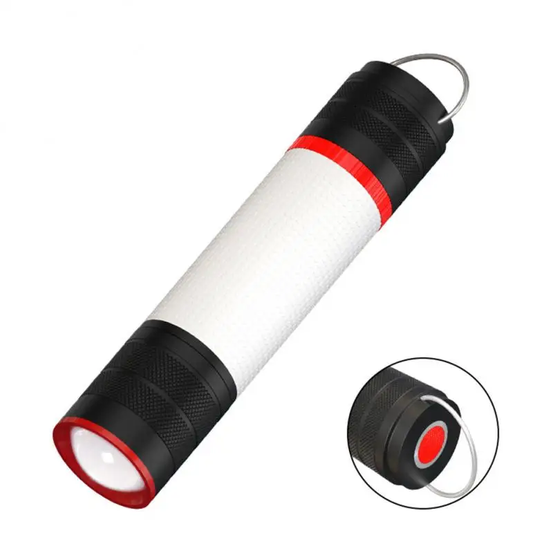 

Mini Portable Flashlight With Magnet Sidelight 6 Gears Mode Outdoor Night Riding T6 Telescopic Focus Lighting Camping Flashlight