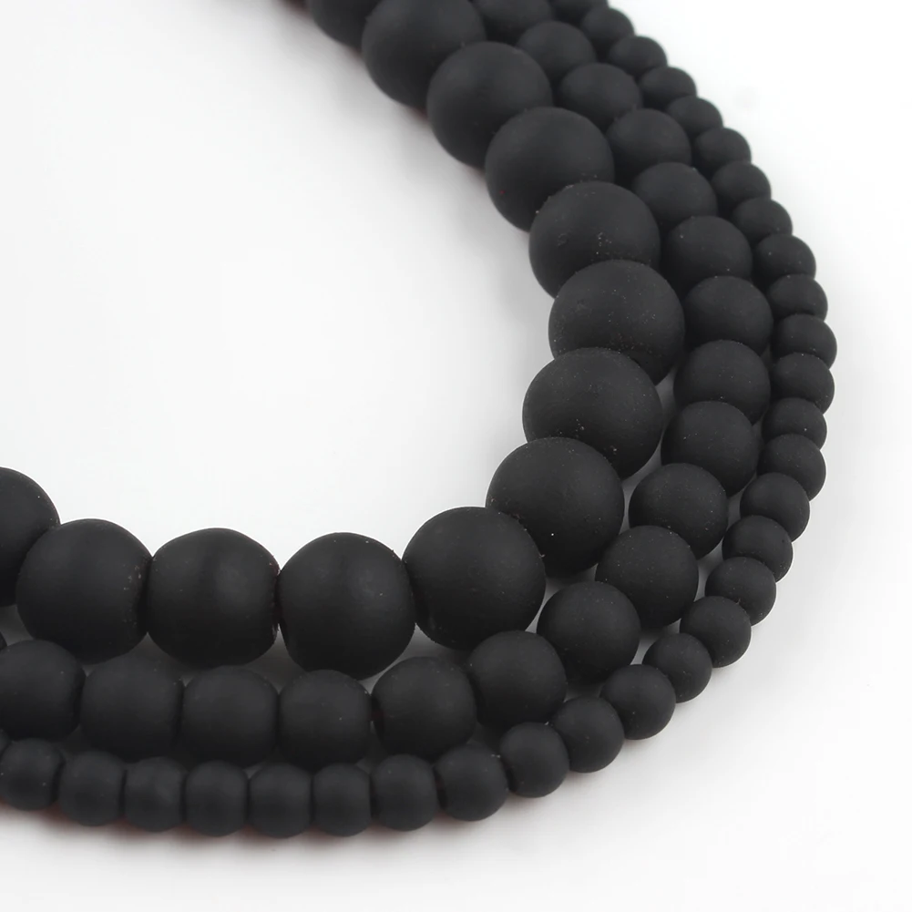 Круглые бусины из гематита 4/6/8 мм для изготовления ювелирных изделий 15 дюймов |