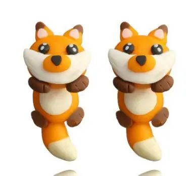 1 пара модные креативные геометрические серьги с животными Мультяшные