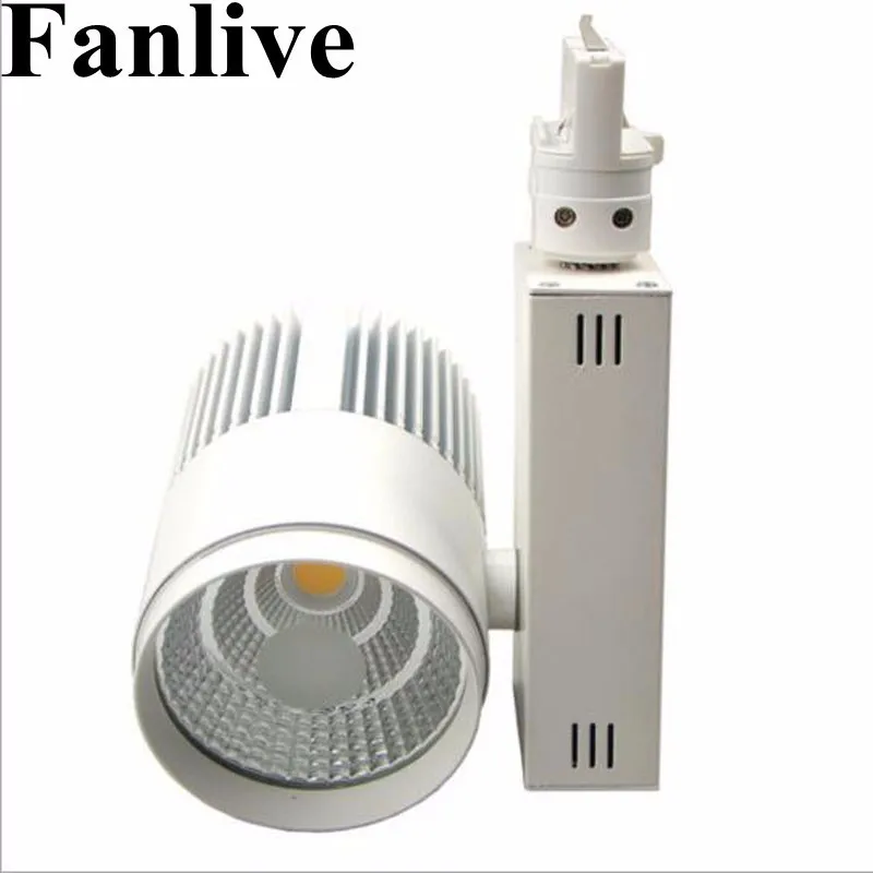 

Fanlive LED Track Light 30W COB Rail Lights Spotlight Replace 300W Halogen Lamp Clothing Shop Shoe Shop 110V 220V