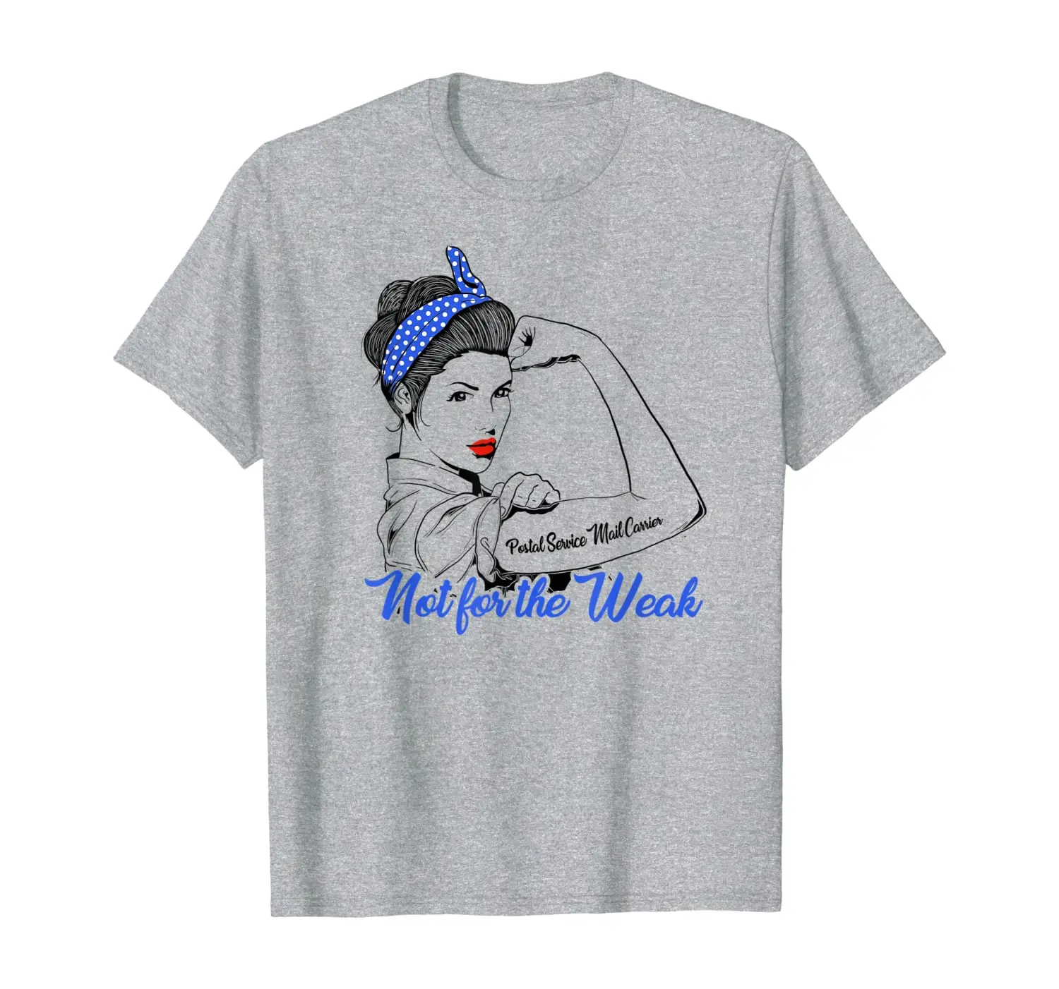 

Postal Mail Carrier T-Shirt Wife Husband Gift Strong Tee