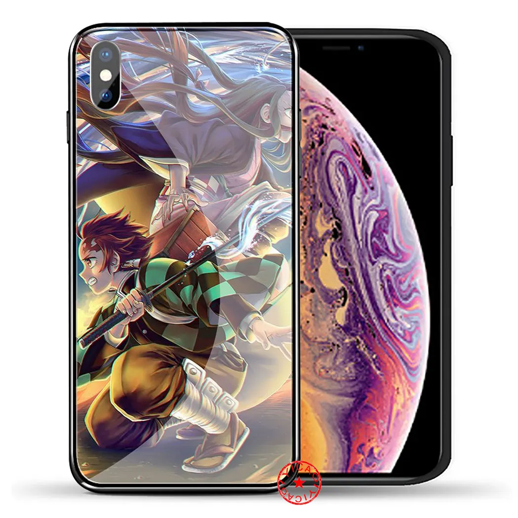 TG3 Чехол из закаленного стекла чехол для iPhone 5 5S SE 6 6S 7 8 Plus 11 Pro X XR XS Max Pro - Цвет: TG3