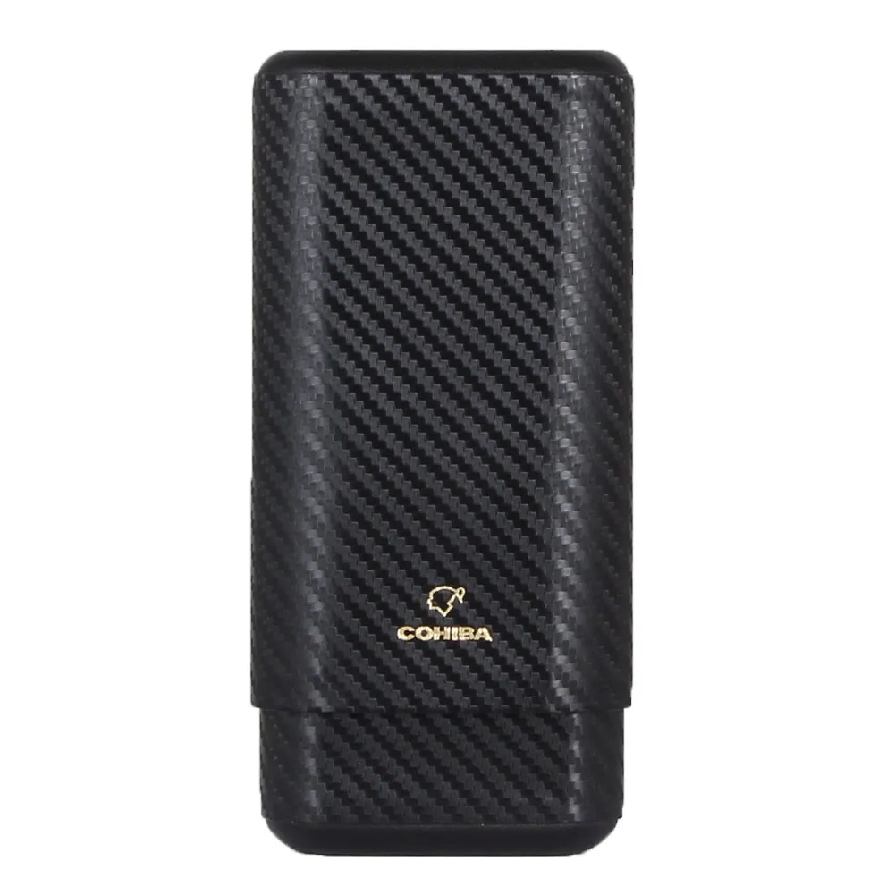 COHIBA дорожный портсигар чехол Humidor портативный карбоновая коробка для сигар из