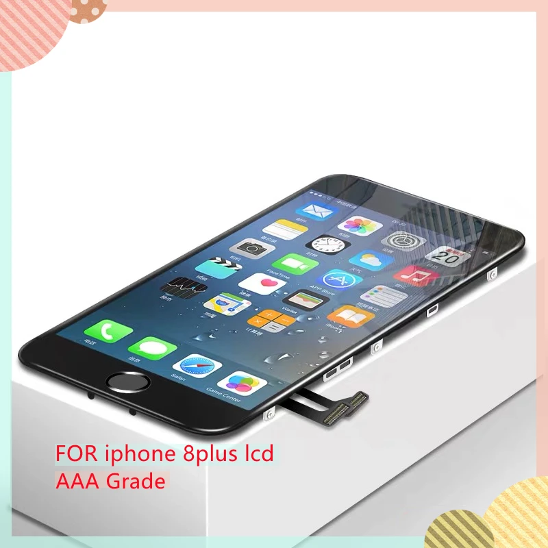 ЖК-дисплей класса AAAA для iPhone 8 с идеальным 3D дигитайзером сенсорного экрана в