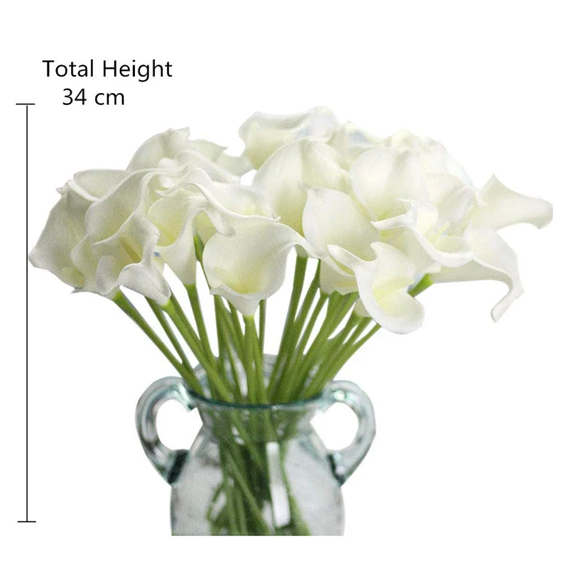 12 шт. цветы ручной работы Калла лилия свадебный букет для дома сада украшение