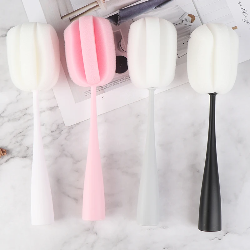 Губка с ручкой щетка для бутылки стакан мытья стекла инструмент очистки губка