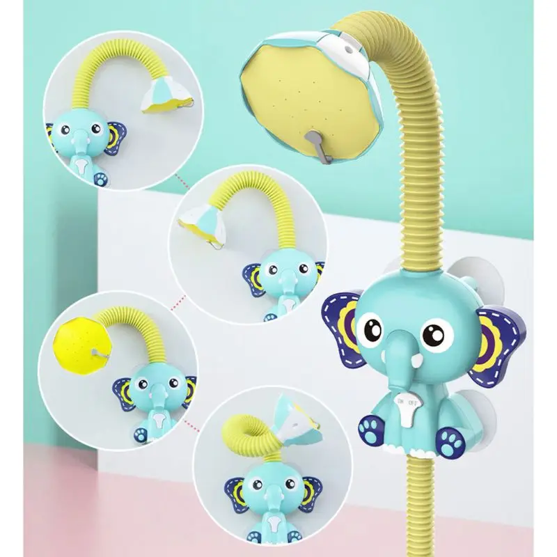 С принтом в виде слона для узор кран воды игры Насадки душа Электрический