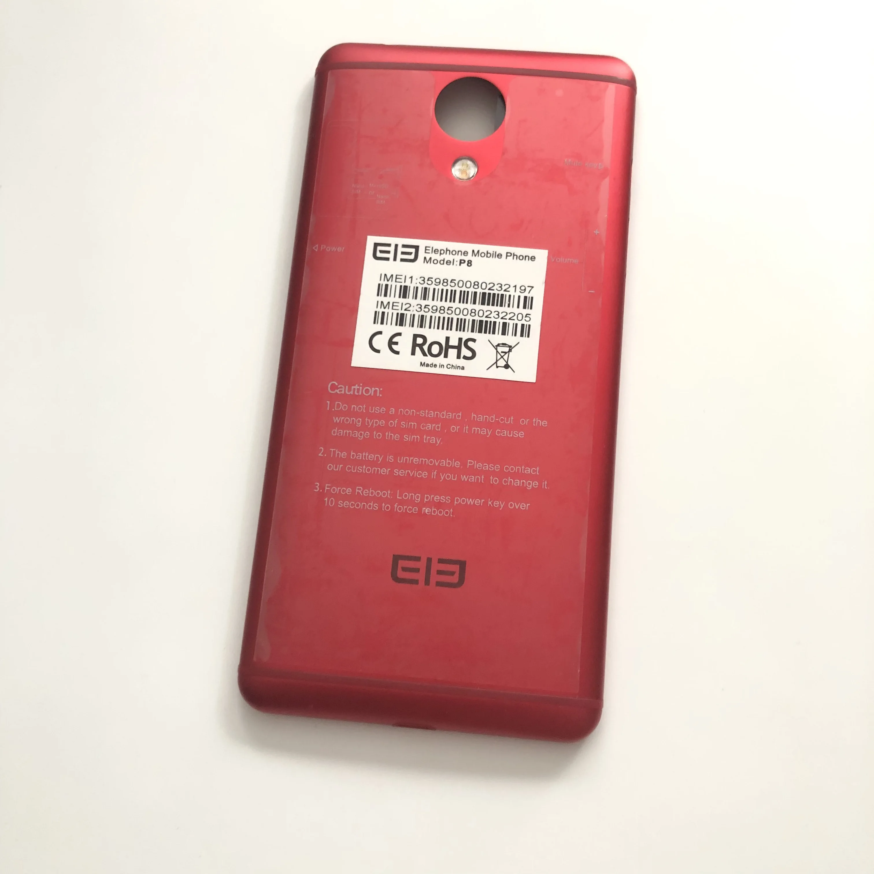 

Elephone P8 б/у задняя рамка чехол + винты для Elephone P8 MT6592 6 + 64G 5,70 "1080x1920 Бесплатная доставка