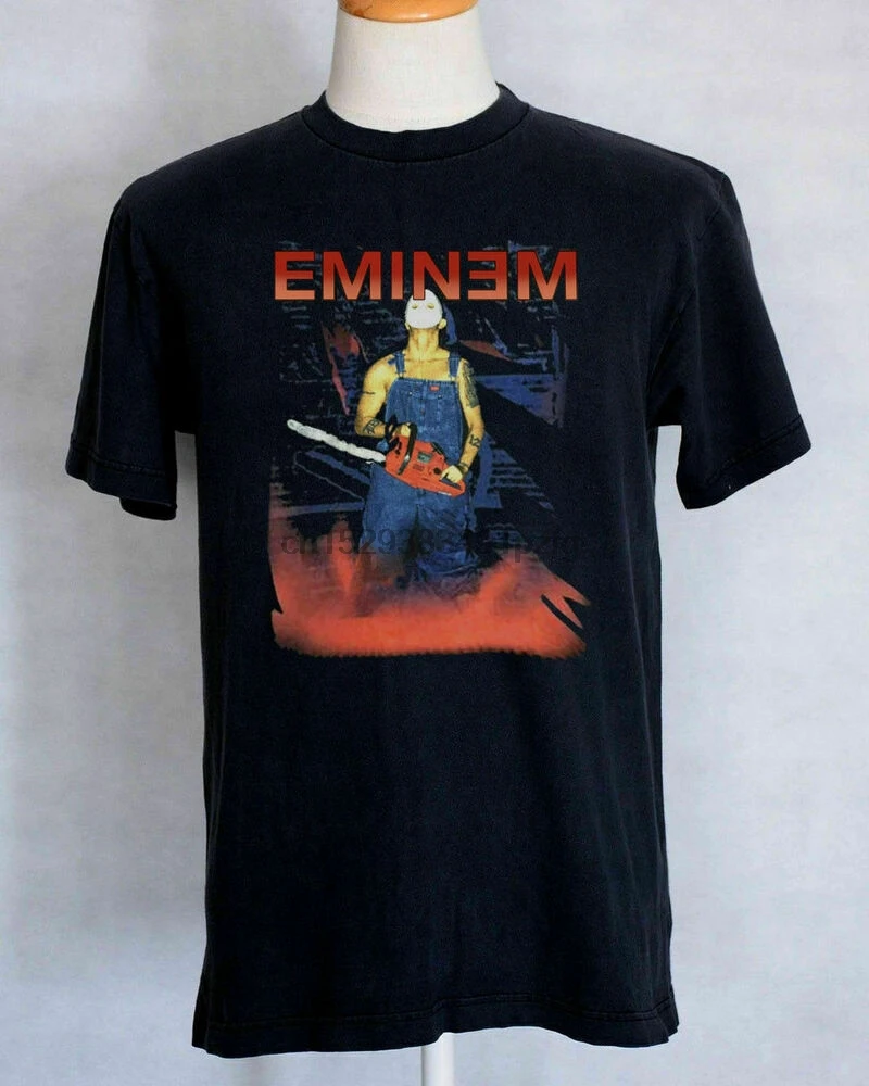 Винтажная футболка Eminem Anger Management Tour 2000 vtg Slim Shady Jason Mask|Мужские футболки| |