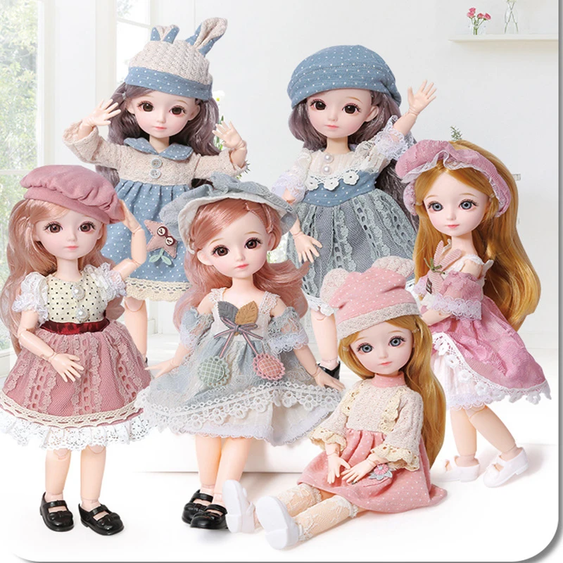 

Мода 31 см BJD кукла красота маленькая девочка платье 23 подвижные шарнирные куклы Bjd куклы принцесса игрушки BJD волосы DIY игрушка подарок для де...