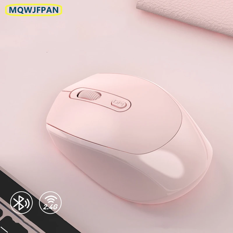 

New Wireless Mouse Bluetooth 2.4G Dual-mode Computer Optical Mouse Battery Silent Ergonomic Gamer Mause For PC Laptop