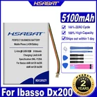 Аккумулятор HSABAT 5100 мАч для аккумуляторов Ibasso Dx80 x120 dx200