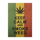 Винтажный плакат с надписью keep calm and smoke weed Jamaica reggae style Ностальгический ретро крафт искусственная живопись