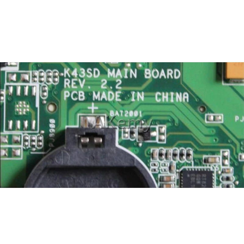 

Akemy K43SD/K43E Laptop motherboard For Asus K43E K43SD A43E P43E Test original mainboard HM65