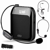 gosear 15w 2400mah portable bluetooth voice amplifier free ship multifunctional recording speaker wireless microphone for teach