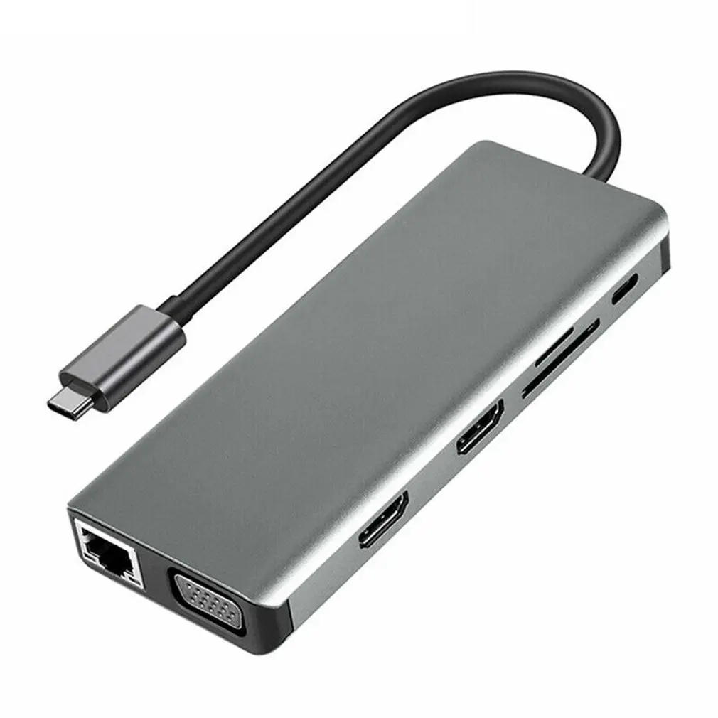 

USB-концентратор 12 в 1 для Macbook Pro, 4K, Type-C, HDMI