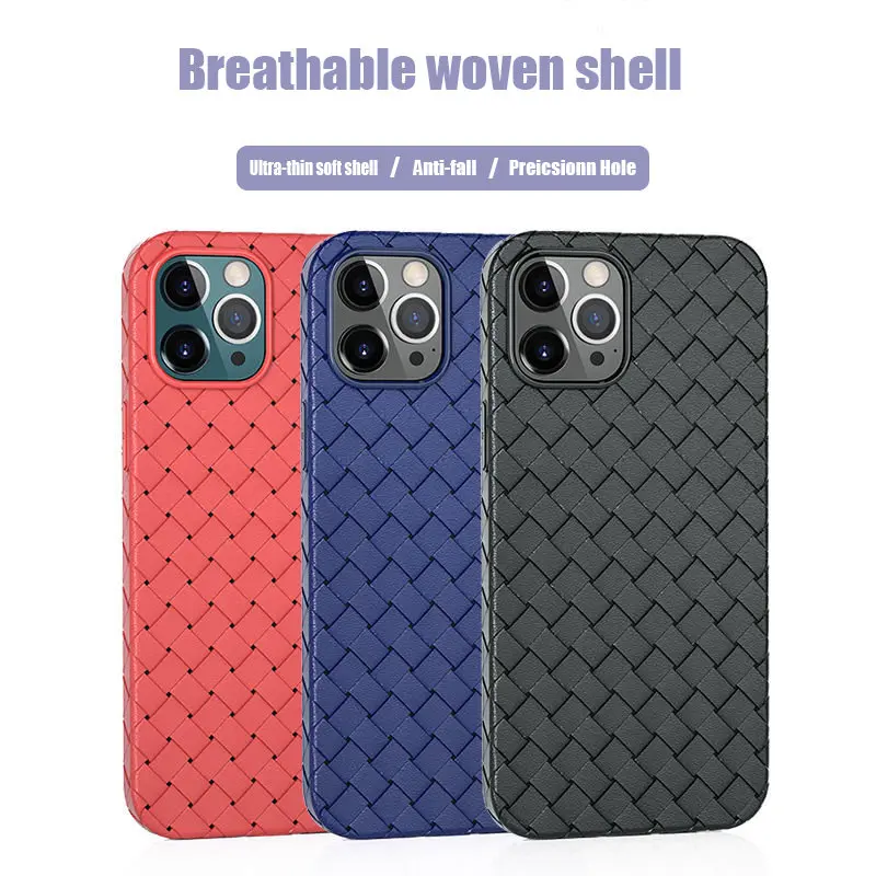 Роскошный чехол из дышащей сетки для iPhone 13 11 12 Pro Max 12Mini XS 7 8 Plus X XR кожаный ТПУ