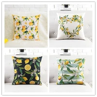 lemon letter printed cushion cover for sofa chair car home decorative pillow cover 45x45cm wedding decoration pillow case