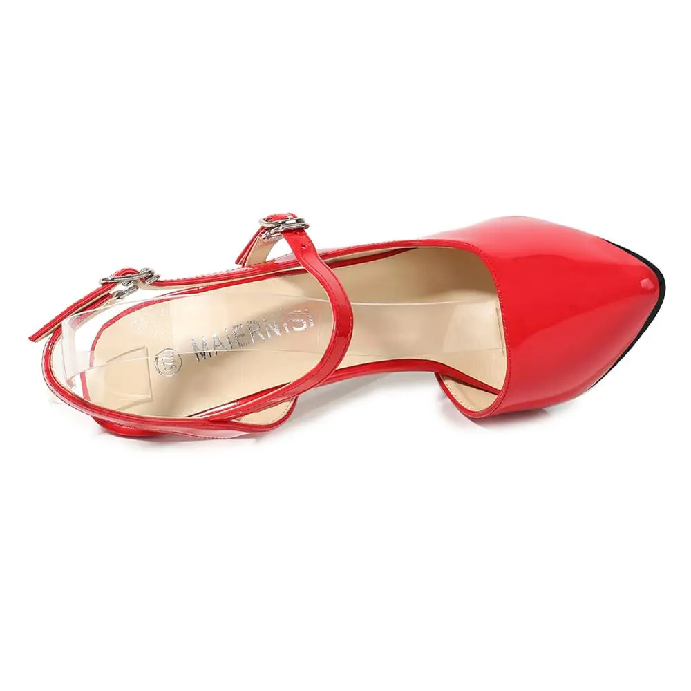 Женские босоножки на высоком каблуке красные туфли из сетчатой ткани тонкий