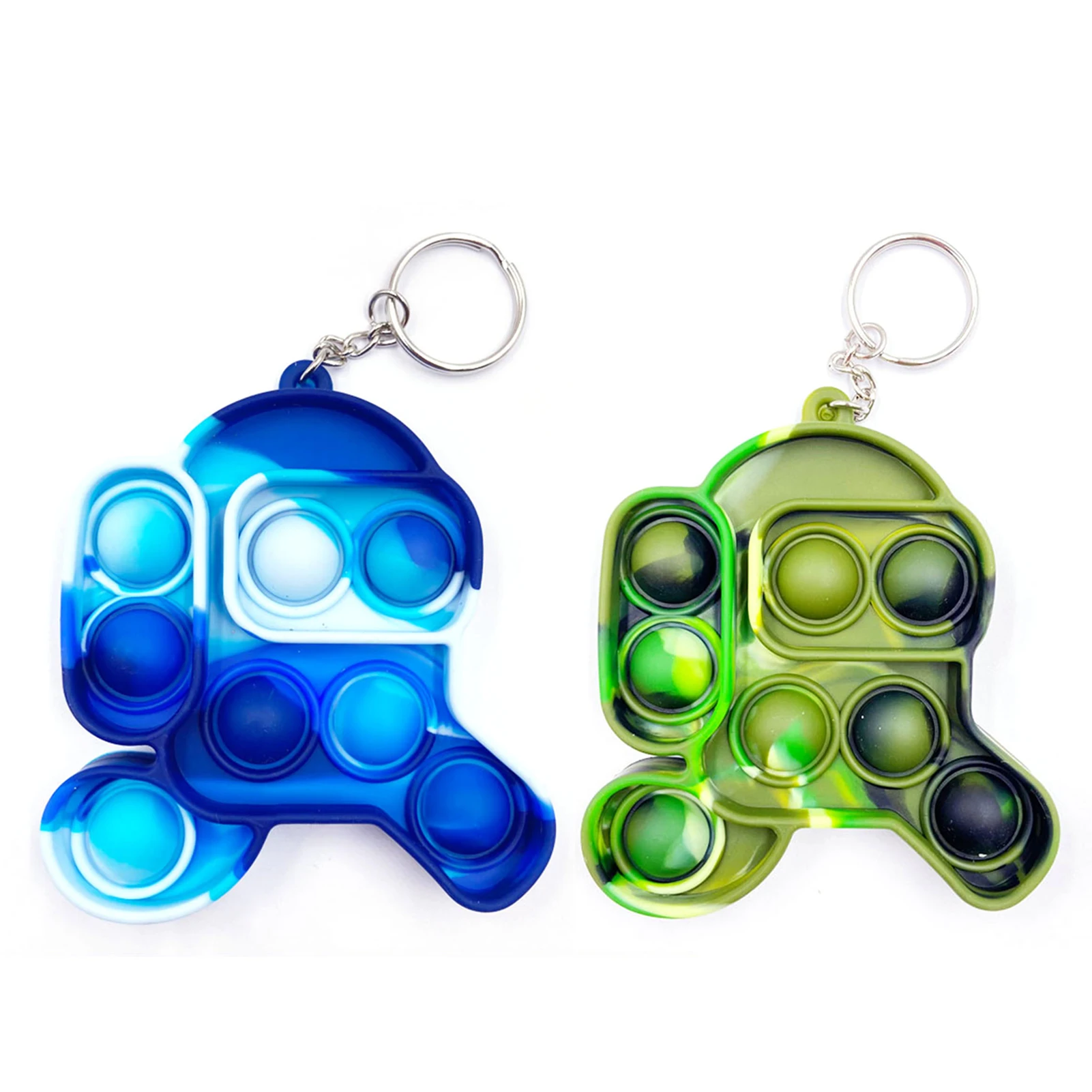 

Simple Dimple Fidget Toys Keychain Autism ADHD Special Needs Stress Reliever Toy Mini Squeeze Anti Stress Sensory Toy