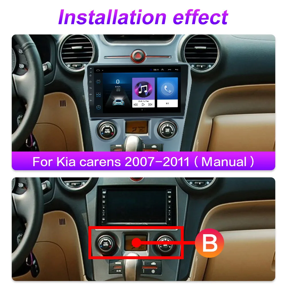 Автомагнитола 2 Din для Kia carens мультимедийный видеопроигрыватель на платформе Android