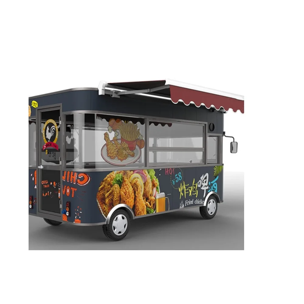 Уличный продовольственный киоск и телефон мобильный грузовик трейлер торговые