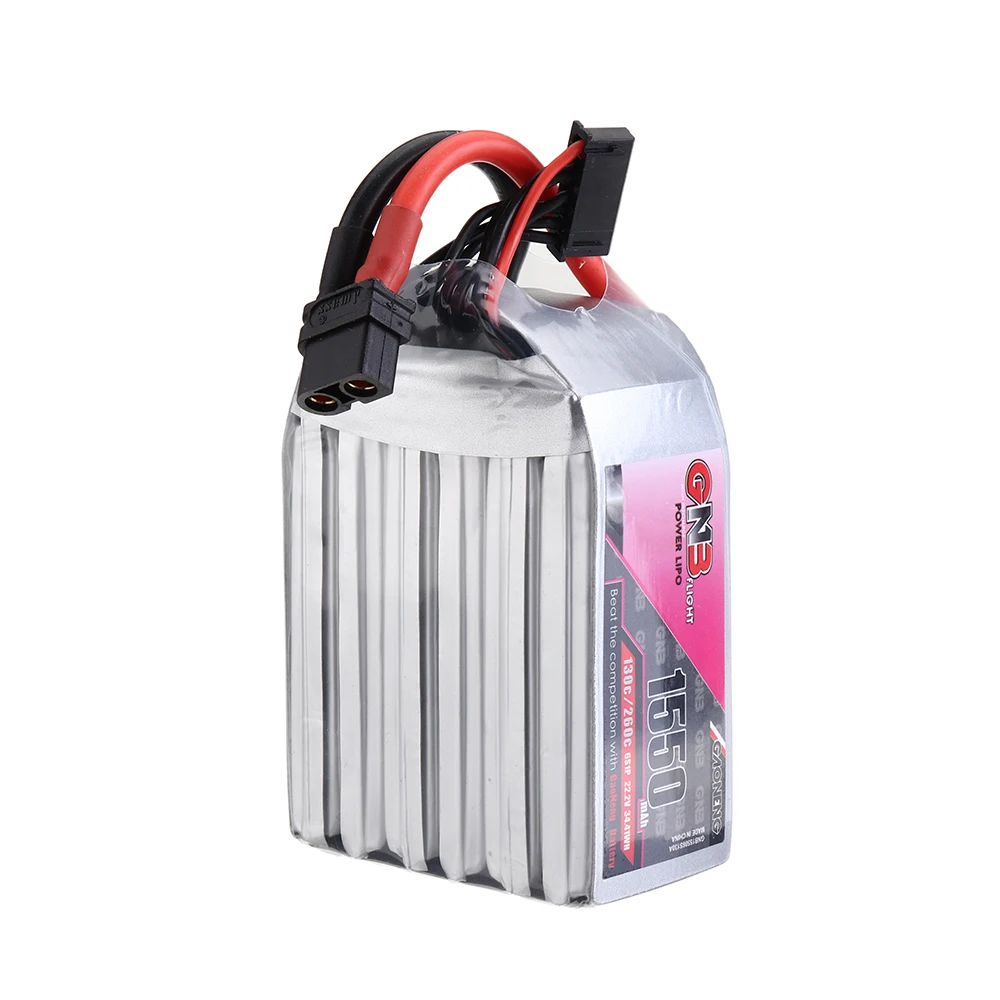 2 шт Gaoneng GNB 22,2 V 1550mAh 130C 6S Lipo батарея XT60 разъем для FPV RC гоночный Дрон