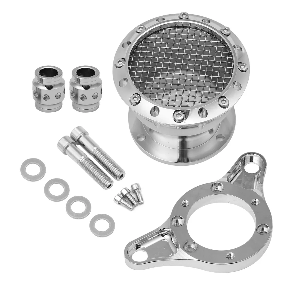 CNC мотоцикл СКОРОСТЬ СТЕК воздухоочиститель Впускной фильтр для Sportster XL883 1200 серебро