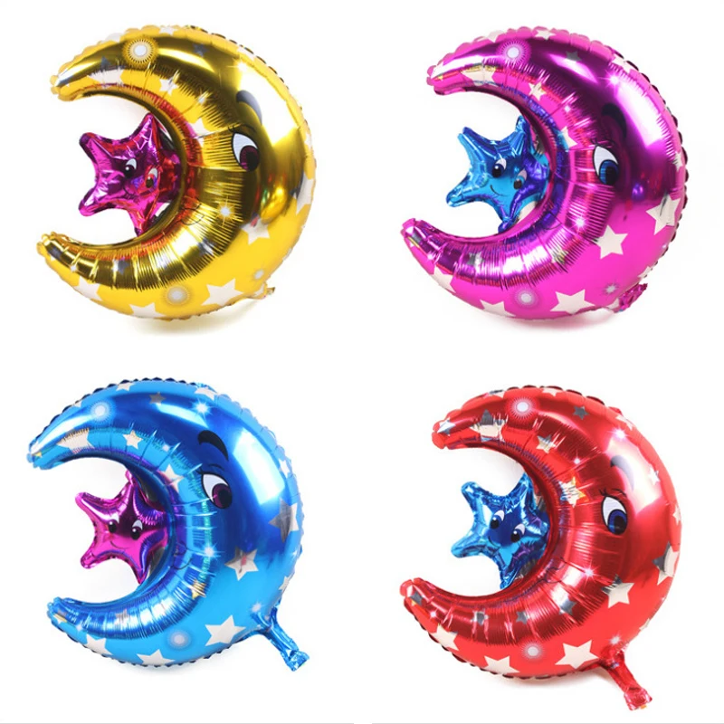 

Moon Star Balloon Children Cartoon Toy Balloon Adult Children Wedding Birthday Party Decoration Aluminum Film Balloon