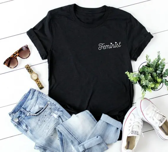 Женская модная футболка со слоганом топ с феминистской рубашкой для девушек