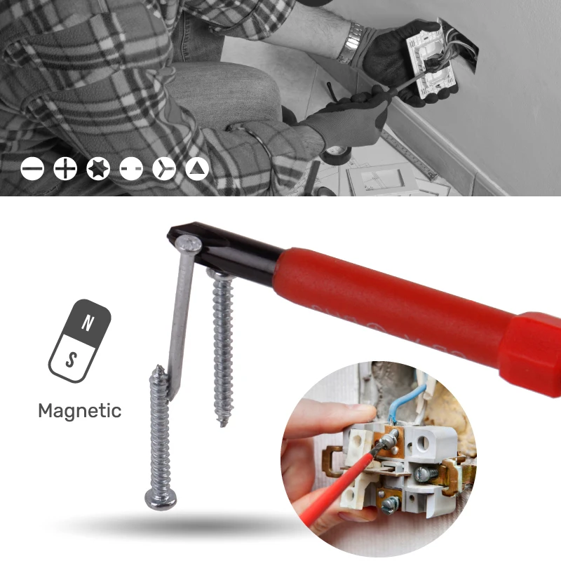 

17PCs Electrical Screwdriver Set Insulated Screwdriver Set Multi-function Phillips Slotted Electrical Household Hand Tool