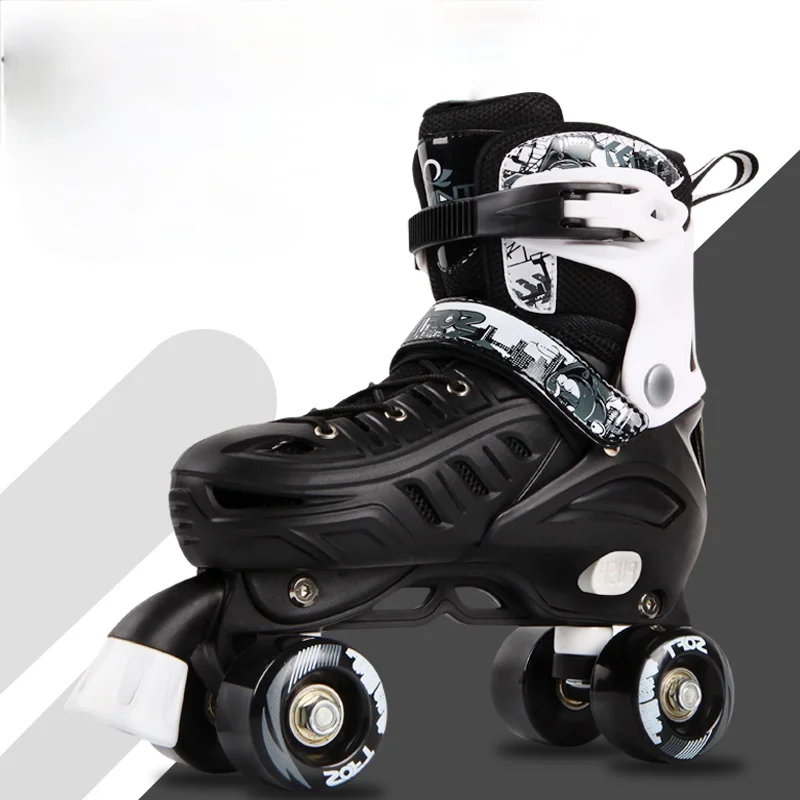 

Beginner White Roller Skates Men Women Adults Vintage Outdoor Roller Skates Double Row Zapatillas Skate Fitness Equipment DK50SS